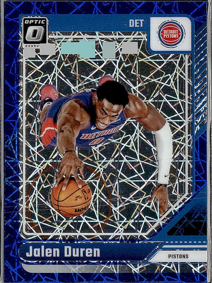 2024-25 Donruss Optic #89 Jalen Duren Blue Velocity