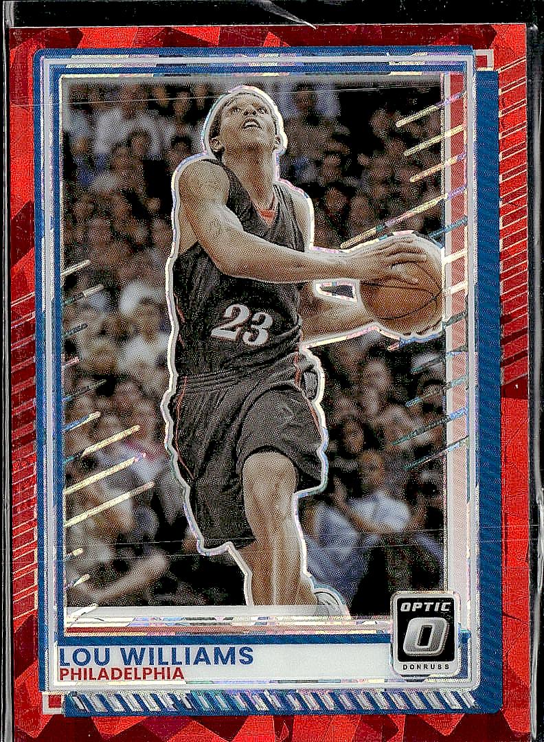 2025-26 Donruss #66 Lou Williams Optic Red Cracked Ice
