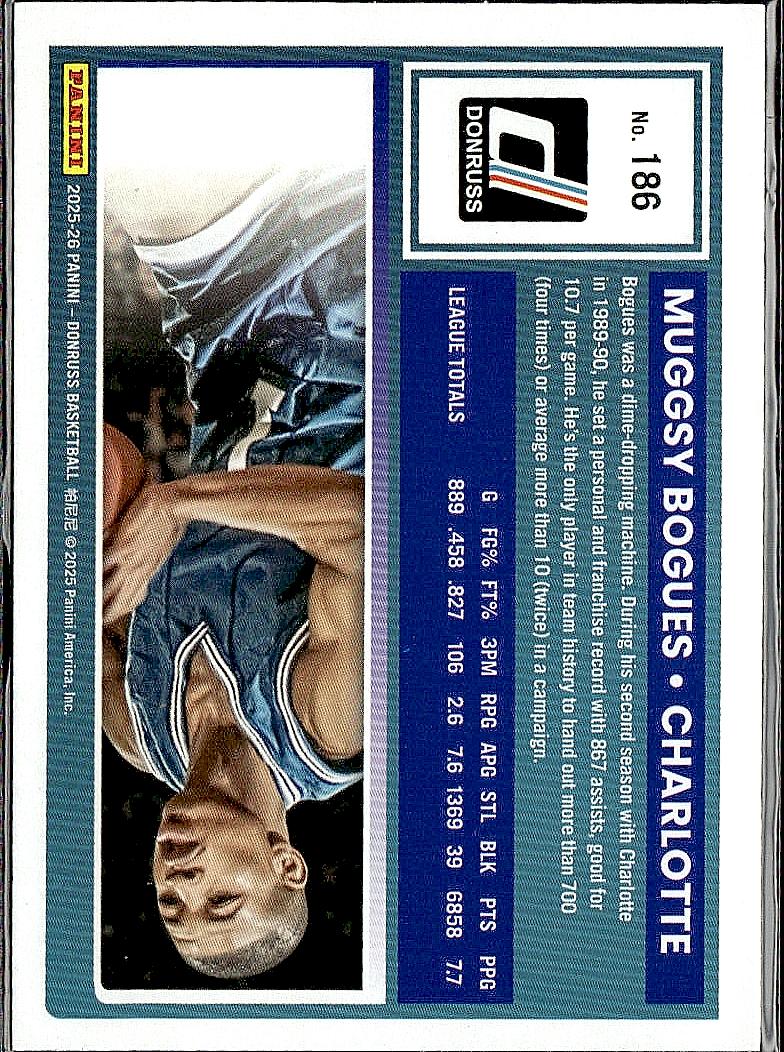 2025-26 Donruss #186 Muggsy Bogues Holo Green Laser