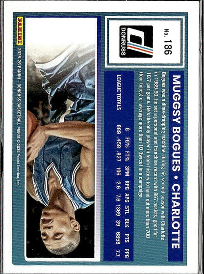 2025-26 Donruss #186 Muggsy Bogues Holo Green Laser