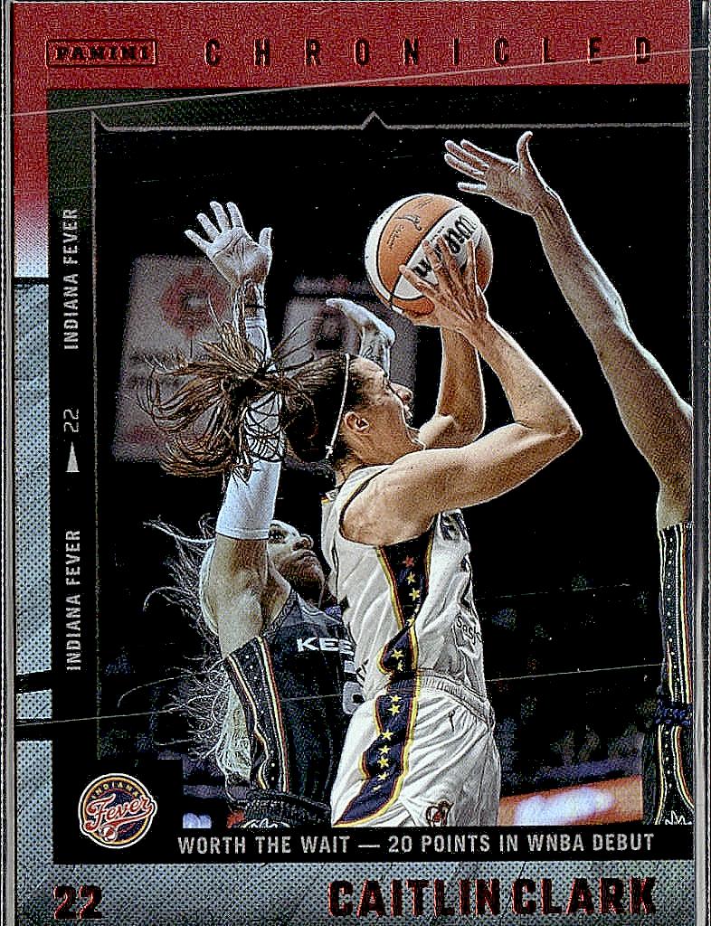 2025 Panini Caitlin Clark Chronicled #2 Caitlin Clark Red Holo