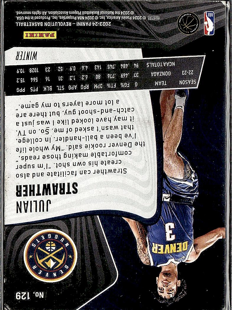 2023-24 Panini Revolution #129 Julian Strawther Winter