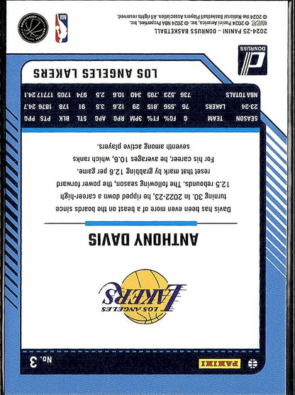 2024-25 Donruss #3 Anthony Davis