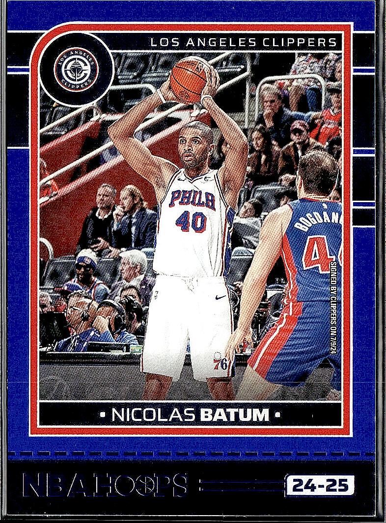 2024-25 Hoops #158 Nicolas Batum Blue