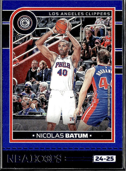 2024-25 Hoops #158 Nicolas Batum Blue
