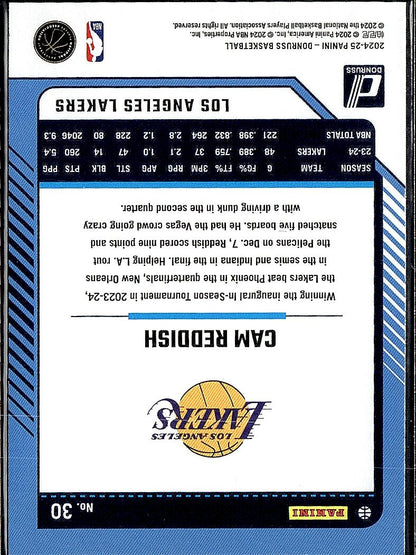 2024-25 Donruss #30 Cam Reddish Holo Green Laser