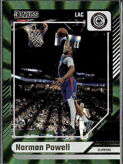 2024-25 Donruss #16 Norman Powell Holo Green Laser