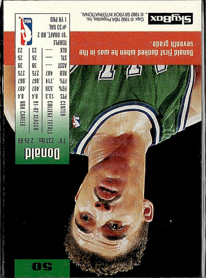 1992-93 SkyBox #50 Donald Hodge