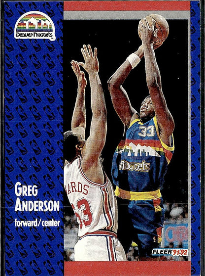 1991-92 Fleer #272 Greg Anderson