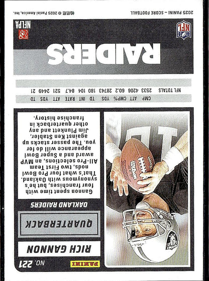 2025 Score #221 Rich Gannon
