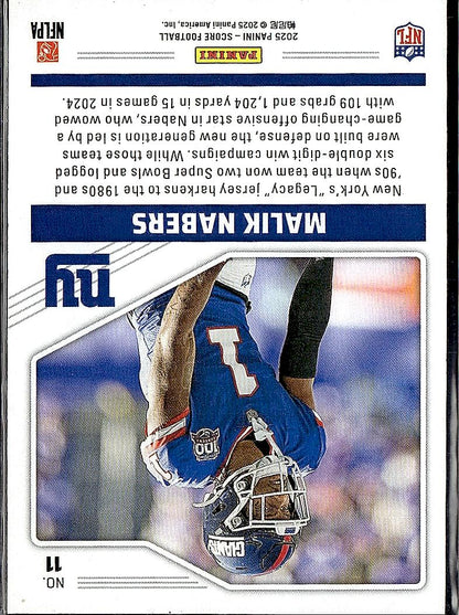2025 Score #11 Malik Nabers Throwbacks