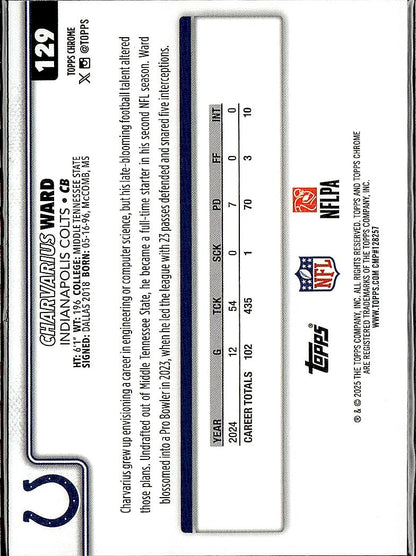 2025 Topps Chrome #129 Charvarius Ward