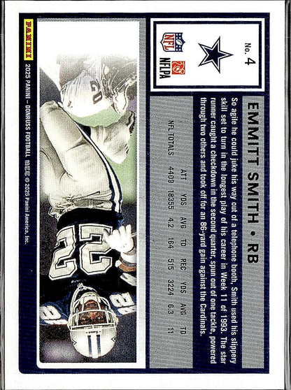 2025 Donruss #4 Emmitt Smith