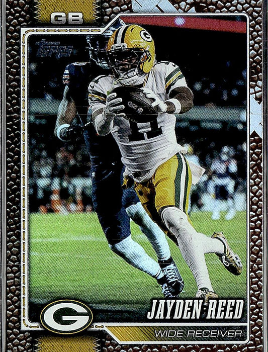 2026 Topps Flagship #71 Jayden Reed Football Leather Foil