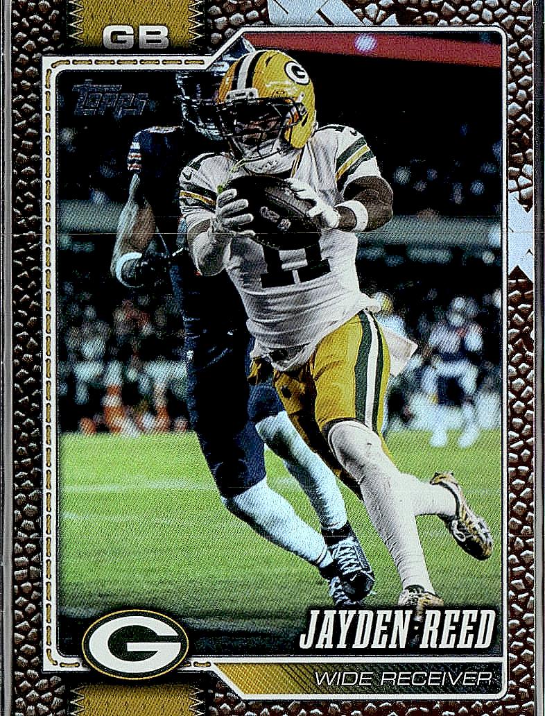 2026 Topps Flagship #71 Jayden Reed Football Leather Foil