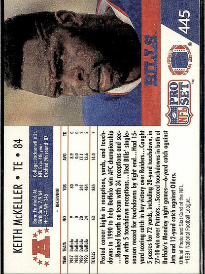 1991 Pro Set #445 Keith McKeller