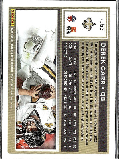 2025 Donruss Optic #53 Derek Carr