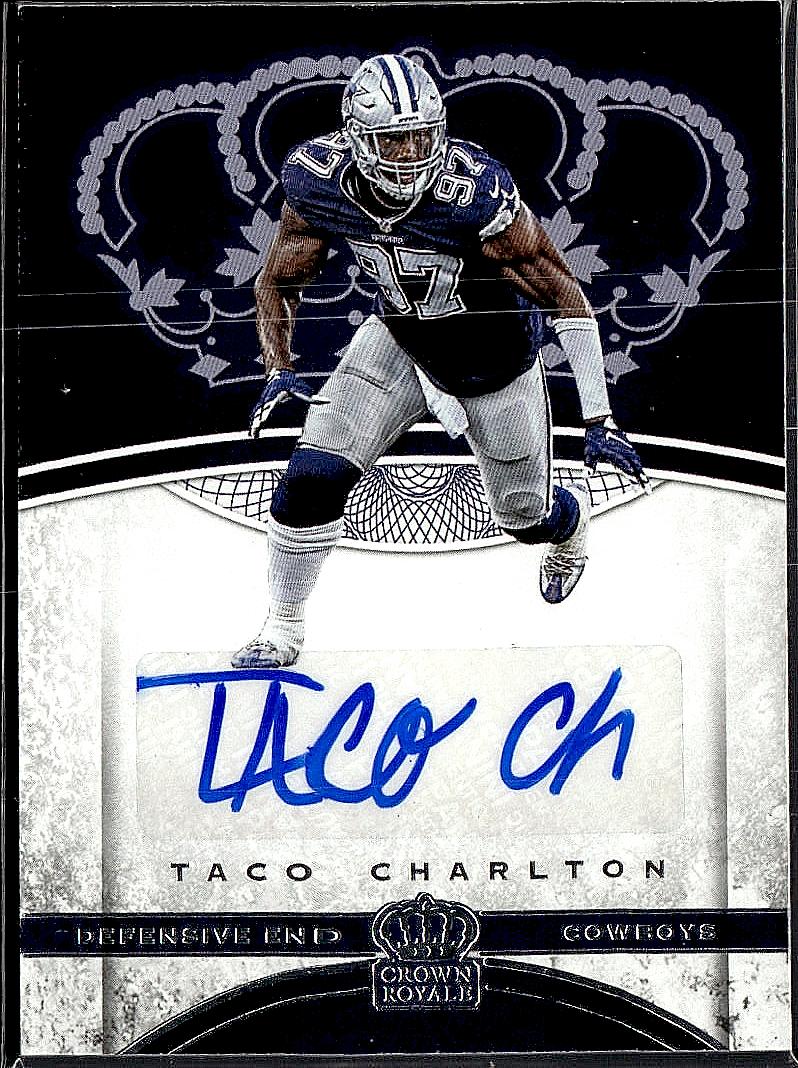 2017 Panini Crown Royale #50 Taco Charlton Rookie Autographs