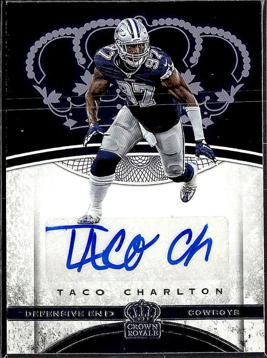 2017 Panini Crown Royale #50 Taco Charlton Rookie Autographs