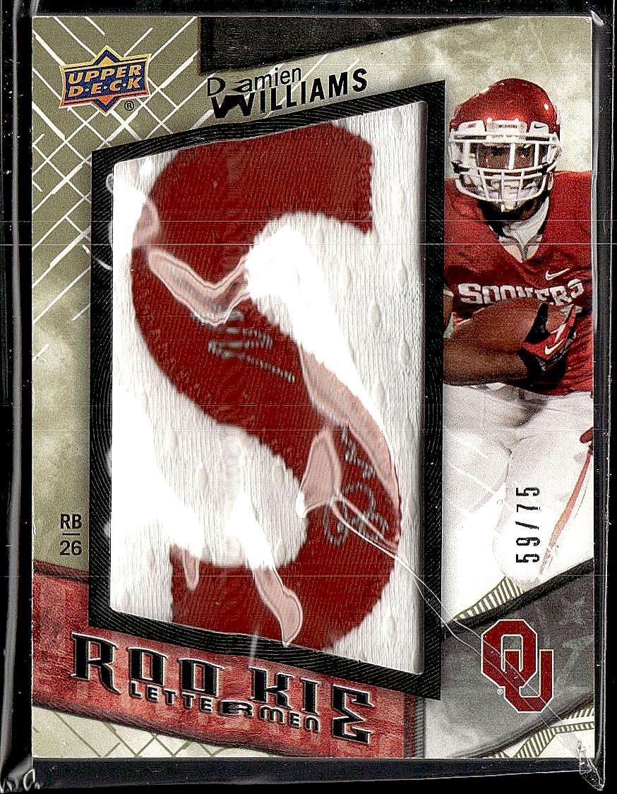 2014 Upper Deck #RL-DW Damien Williams Rookie Letterman Autographs #/75