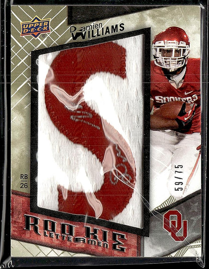 2014 Upper Deck #RL-DW Damien Williams Rookie Letterman Autographs #/75