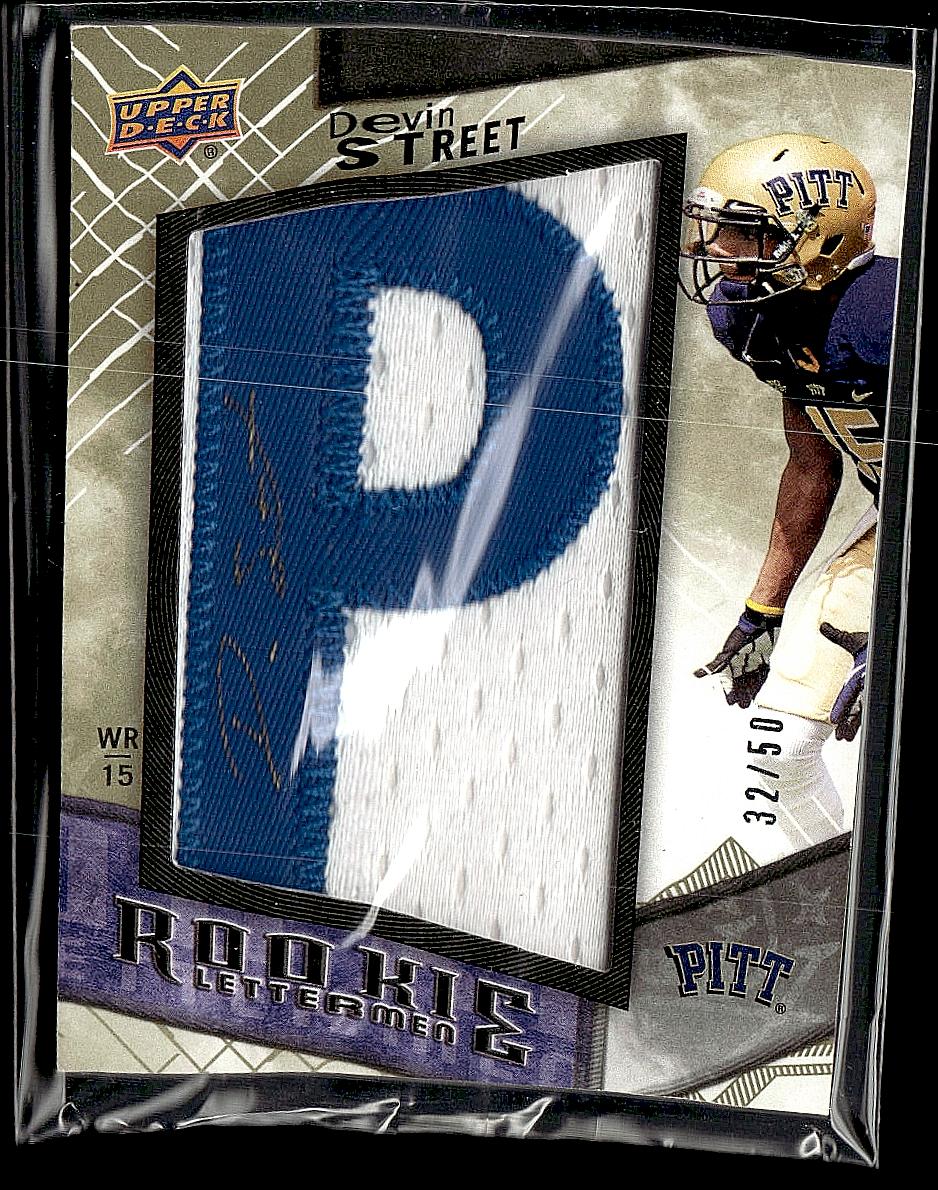 2014 Upper Deck #RL-DS Devin Street Rookie Letterman Autographs #/50