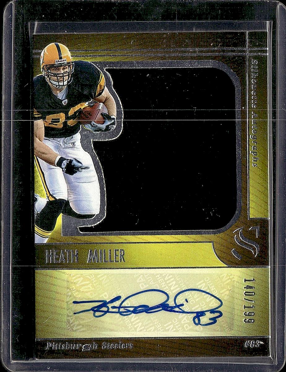 2025 Panini Silhouette #SA-HMR Heath Miller Silhouette Autographs #/199