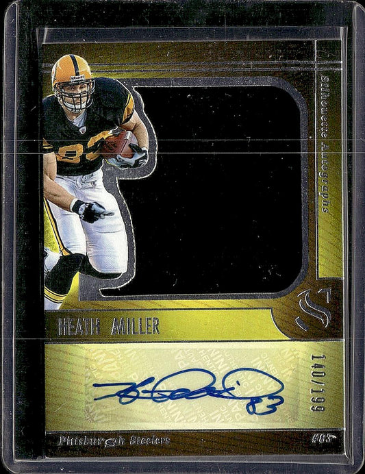 2025 Panini Silhouette #SA-HMR Heath Miller Silhouette Autographs #/199