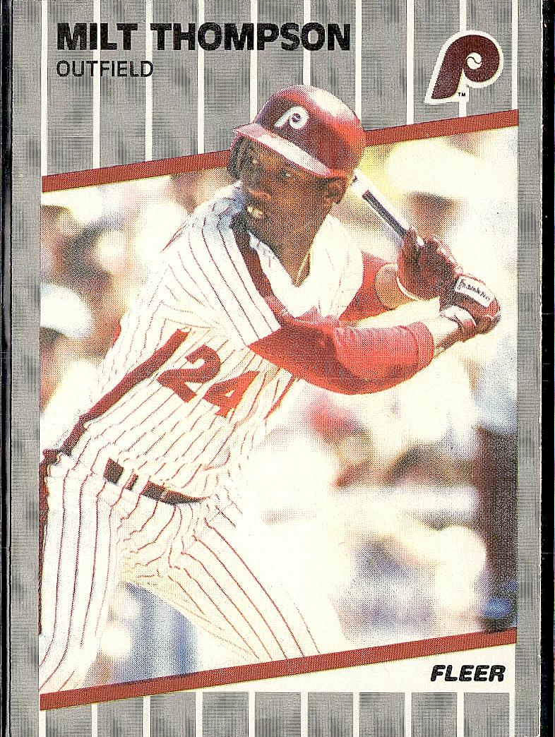 1989 Fleer #584 Milt Thompson