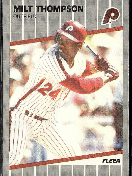 1989 Fleer #584 Milt Thompson