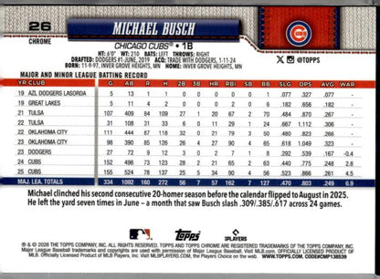 2026 Topps Chrome #26 Michael Busch