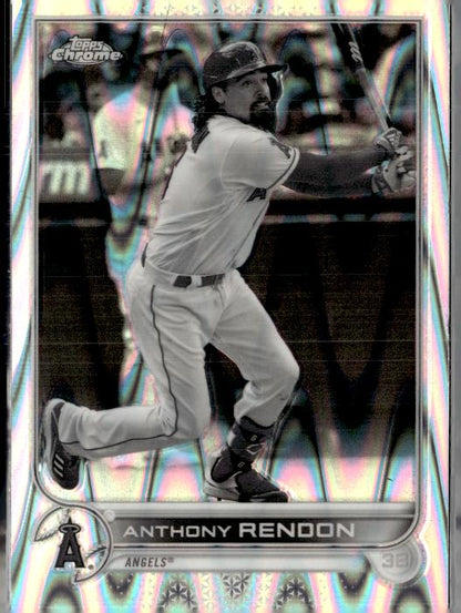 2022 Topps Chrome Sonic #126 Anthony Rendon Black & White RayWave