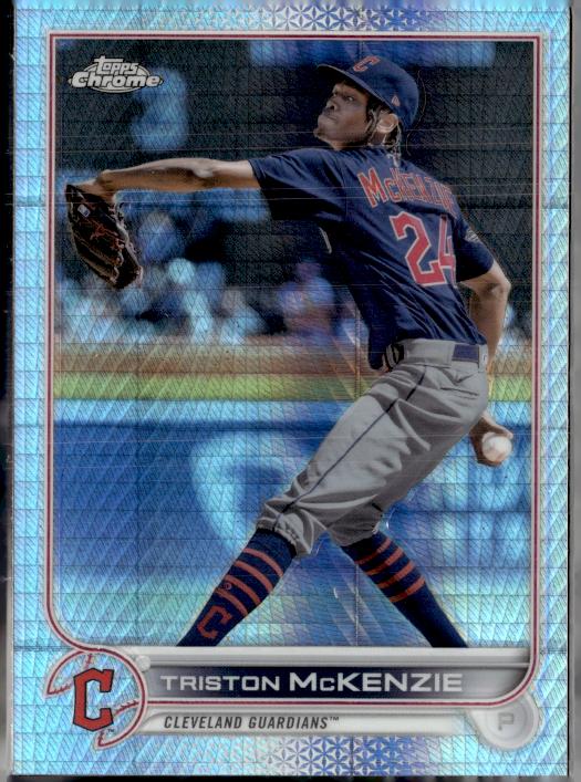 2022 Topps Chrome #142 Triston McKenzie Prism Refractor