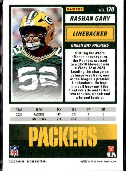 2025 Score-A-Treat #170 Rashan Gary