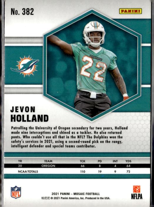 2021 Panini Mosaic #382 Jevon Holland