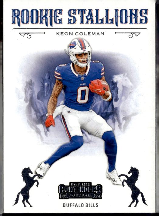 2024 Panini Contenders #19 Keon Coleman Rookie Stallions
