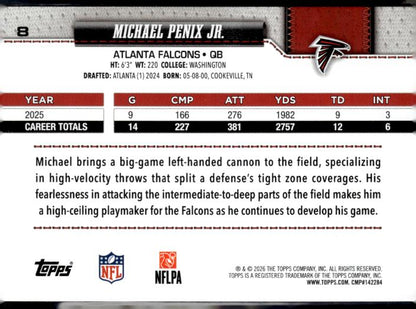 2026 Topps Flagship #8 Michael Penix Jr.