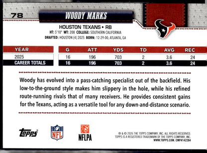 2026 Topps Flagship #78 Woody Marks