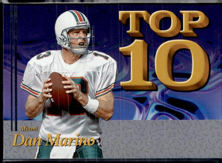 2026 Panini Decades 90s Pop Culture #T10-DM Dan Marino Top 10 Silver