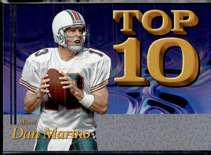 2026 Panini Decades 90s Pop Culture #T10-DM Dan Marino Top 10 Silver