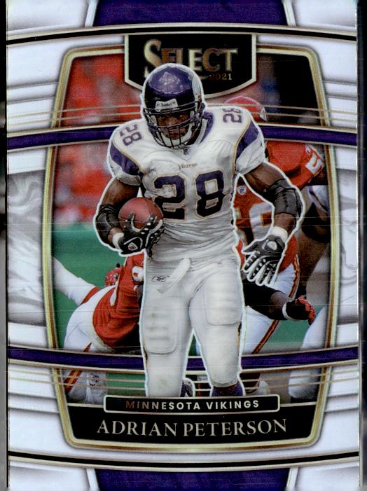 2021 Panini Select #37 Adrian Peterson Silver Prizm