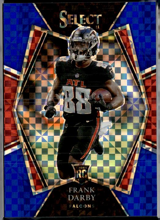 2021 Panini Select #195 Frank Darby Blue Prizm #/149