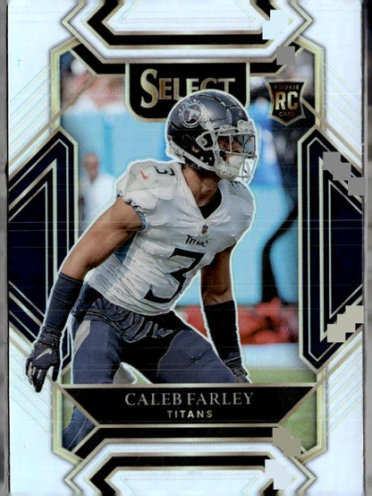 2021 Panini Select #287 Caleb Farley Silver Prizm