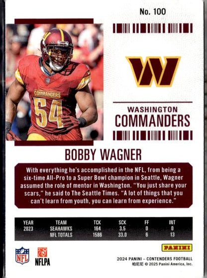 2024 Panini Contenders #100 Bobby Wagner Retail