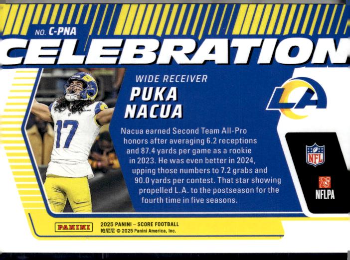 2025 Score #C-PNA Puka Nacua Celebration