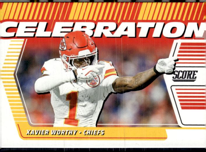 2025 Score #C-XWY Xavier Worthy Celebration
