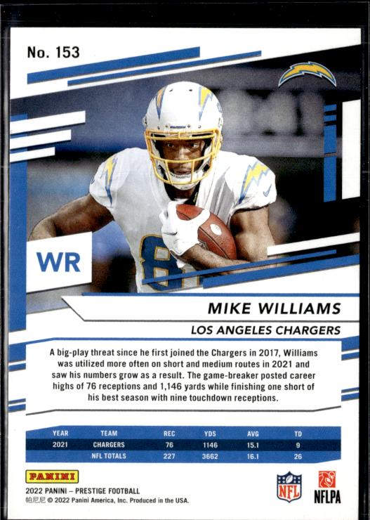 2022 Panini Prestige #153 Mike Williams