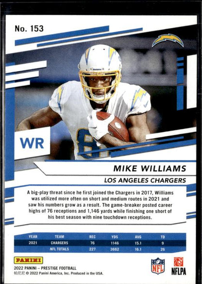 2022 Panini Prestige #153 Mike Williams