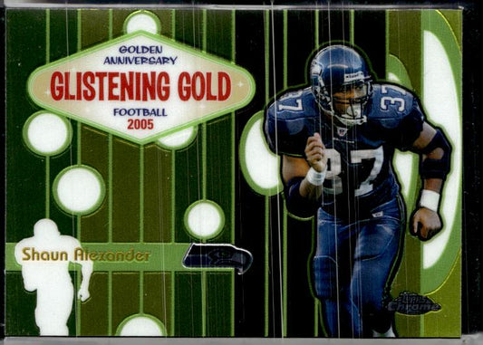 2005 Topps Chrome #GG11 Shaun Alexander Golden Anniversary Glistening Gold