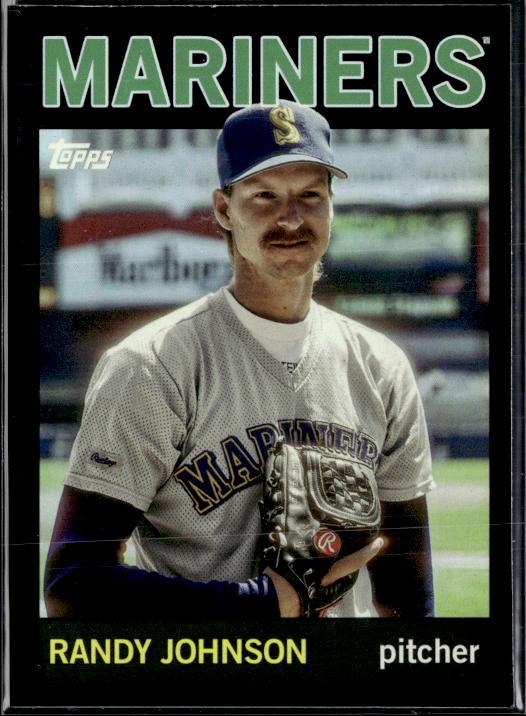 2025 Topps Archives #45 Randy Johnson Black Foilboard